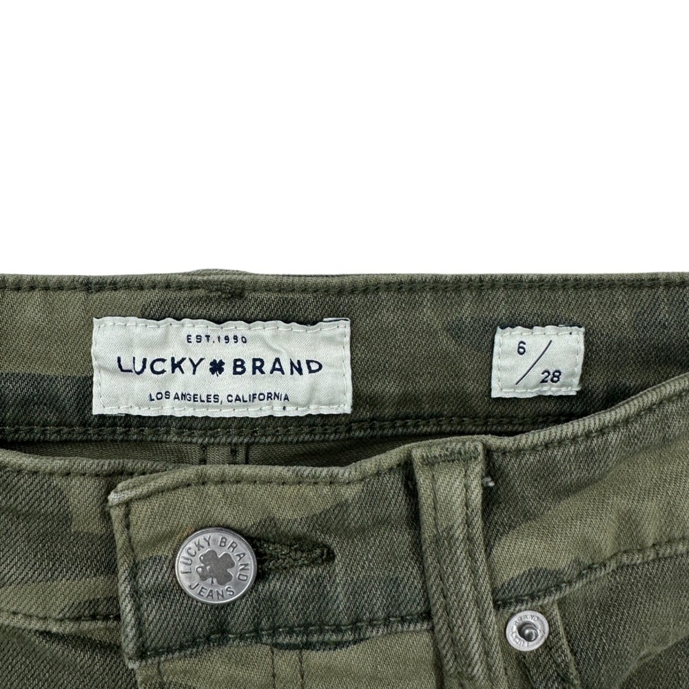 Lucky Brand Jeans Women 6 Camo High Rise Bridgette Crop Pant - Picture 3 of 12